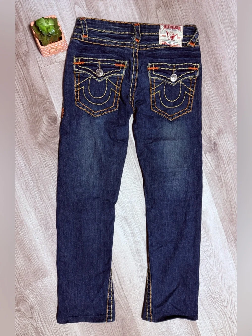 Vintage True Religion Women’s Joey Denim Bootcut Jeans contrast Stitching - Picture 2 of 9